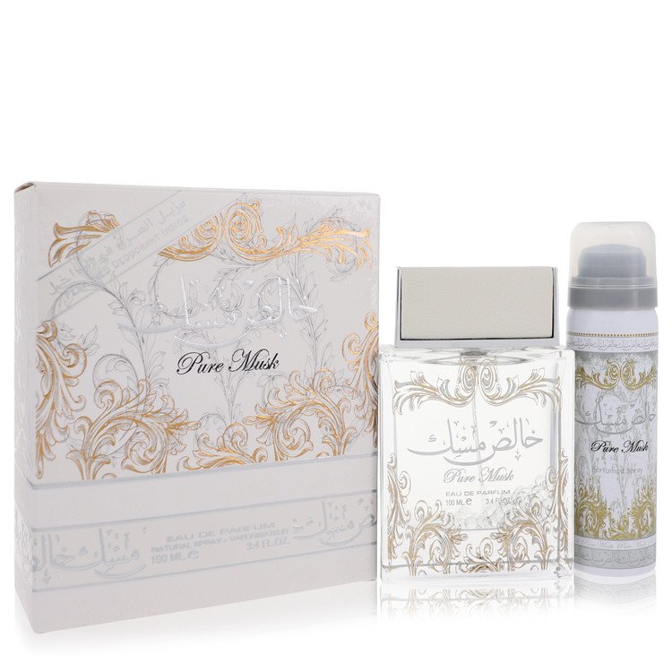 Lattafa Pure Khalis Musk Eau De Parfum Spray Plus 1.7 Deodorant By Lattafa - DAPDOP